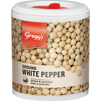 Pepper Ground White Gregg's 50g - Spice Pantry
