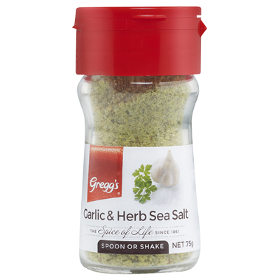 Salt Seasoning Garlic & Herb Sea Gregg's 75g - Spice Pantry