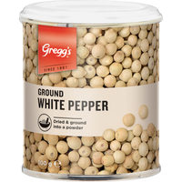 Pepper Ground White Gregg's 100g - Spice Pantry