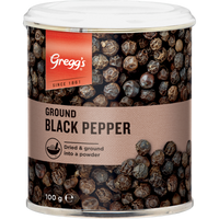 Pepper Ground Black Gregg's 100g - Spice Pantry